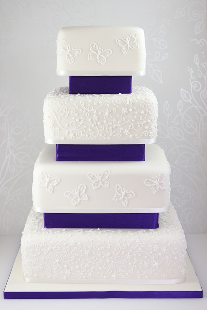 Cake square wedding cakes
